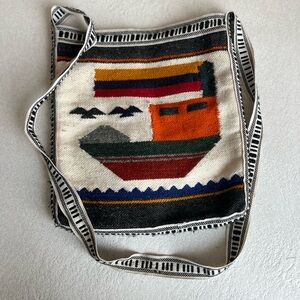 Colorful Hand Woven Peruvian Messenger Bag